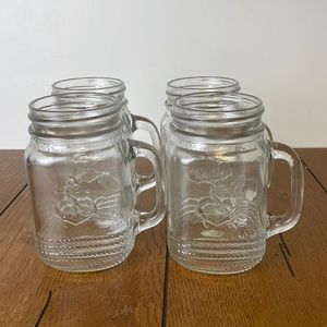 Nautical Anchor Embossed Mason Mugs